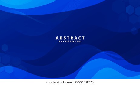 Resumen Fondo líquido azul. Diseño de fondo moderno. color de gradiente. Ondas dinámicas. Composición de formas fluidas.  Apto para sitio web, carteles, fondos de pantalla, folletos, carteles