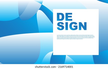 Abstract blue liquid and curvy geometric background for banner. Vector illustration.