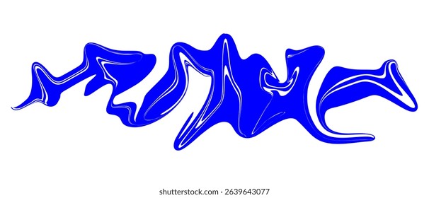 Abstract blue liquid design for posters, banners, and creative projects