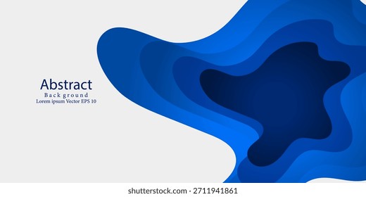Fondo de capa líquida azul Abstractas. Traje para el Anuncio, el Web, el folleto, el panfleto, el cartel y la presentación