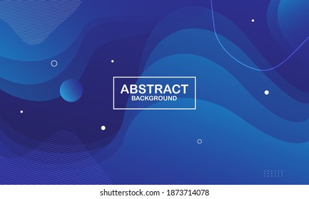 Resumen de fondo de onda líquida azul. Composición de formas fluidas. Vector Eps10