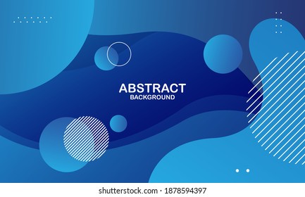 Abstract blue liquid wave background. Fluid shapes composition. Eps10 vector