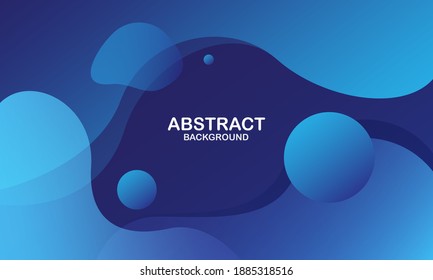 Resumen de fondo de onda líquida azul. Composición de formas fluidas. Ilustración del vector