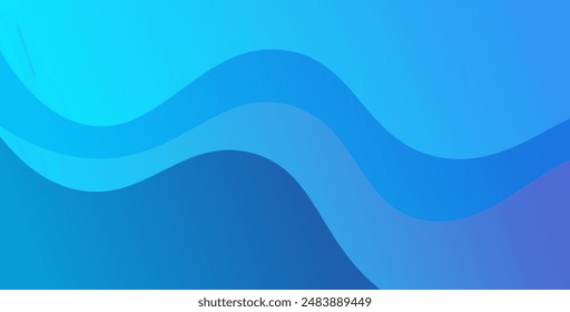 Abstract blue liquid wave background. Fluid composition of shapes. Eps10 vector