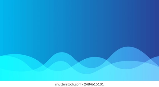 Abstract blue liquid wave background. Fluid composition of shapes. Eps10 vector