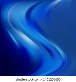 Abstract blue liquid wave located vertically. Idea for your design.