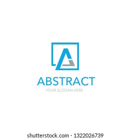 abstract blue logo