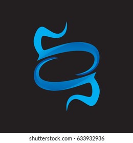 abstract blue logo