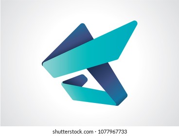 Abstract blue logo design