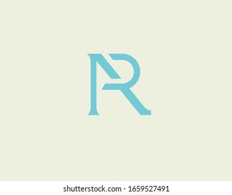 Abstract blue logo two letters A and P monogram for your company