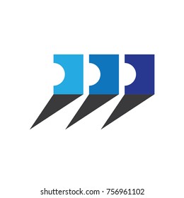 abstract blue logo vector