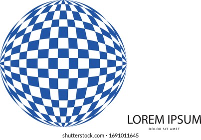 Abstract blue logo in vector format. Can be used in branding or different graphic design layouts