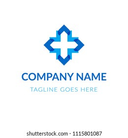 Abstract blue logotype modern design. Template business icon, sign, symbol, company logo