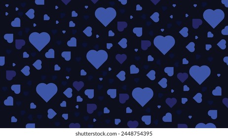 Abstract blue lovely shape repeated pattern background.