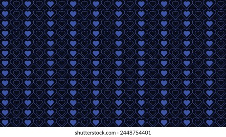 Abstract blue lovely shape repeated pattern background.