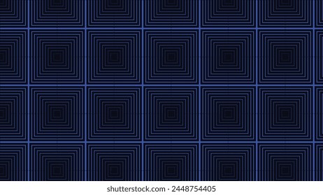 Abstract blue lovely shape repeated pattern background.