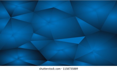 Abstract Blue Low Poly Background