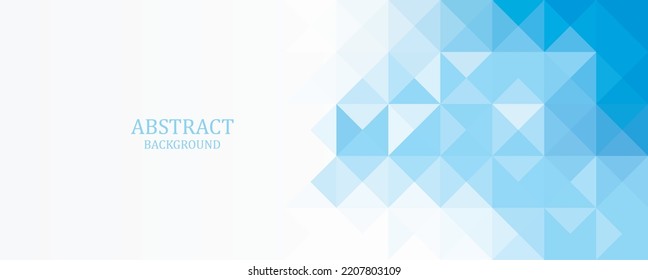 abstract blue low poly background banner template