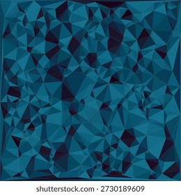 Ilustración vectorial de fondo geométrica de bajo poli azul Abstractas