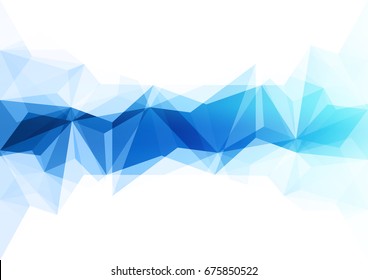 Abstract blue lowpoly vector background