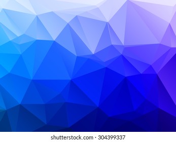 abstract blue low-poly. vector illustration