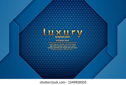 Abstract blue luxury abstract background image VIP concept Straight line for party invitation card design