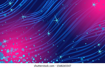 abstract blue Magenta night star background. Christmas and New year. Comic cartoon pop art retro vector illustration drawing