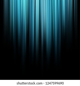 Abstract blue magic light rays over dark background. EPS 10