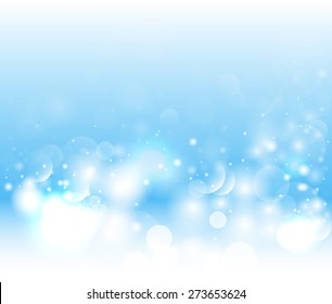 Abstract blue Magic light winter background