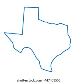abstract blue map of Texas