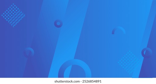 Abstract blue memphis modern background. Editable eps vector file.