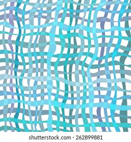 Abstract blue mesh wave texture. Vector background