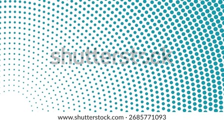 Abstract blue minimal dotted circles futuristic background. Vector illustration