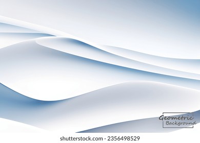 Fondo geométrico de la mezcla azul abstracta. Composición dinámica de formas. Ilustración vectorial.