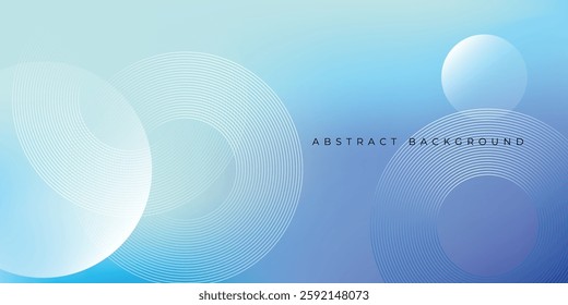 Abstract blue modern backdrop with circle elements. Digital technology concept background. vector illustration