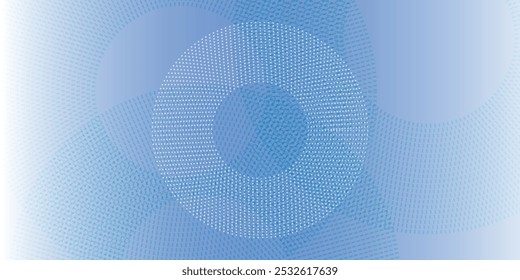 Fondo moderno azul Abstractas con Elementos circulares. Concepto de tecnología digital. Ilustración vectorial