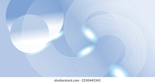 Abstract blue modern background with circle elements. Digital technology concept. vector illustration