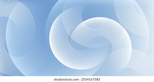 Abstract blue modern background with circle elements. Digital technology concept. vector illustration