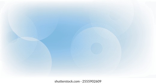 Abstract blue modern background with circle elements. Digital technology concept. vector