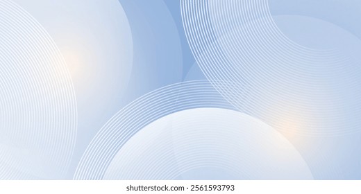 Abstract blue modern background with circle elements. Digital technology concept simple art modern