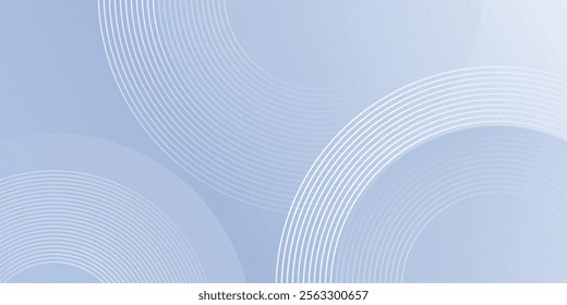 Abstract blue modern background with circle elements. Digital technology simple art modern design