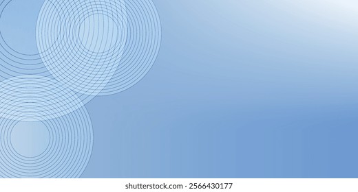 Abstract blue modern background with circle elements. Digital technology concept. vector illustration