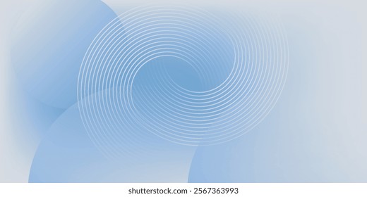 Abstract blue modern background with circle elements. Digital technology concept. eps 10