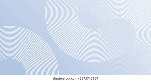 Abstract blue modern background with circle elements. Digital technology line circle simple modern