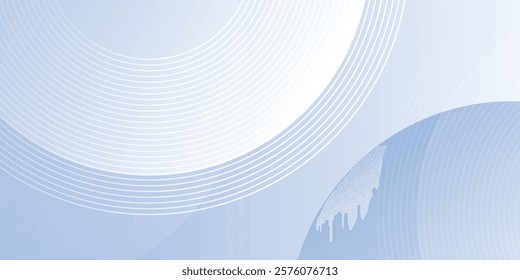 Abstract blue modern background with circle elements. Digital technology modern nice simple art