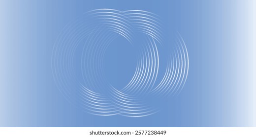 Abstract blue modern background with circle elements.