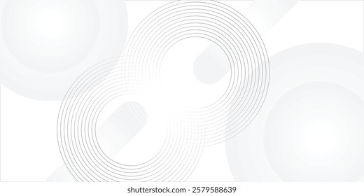 Abstract blue modern background with circle elements. Digital technology concept. vector illustration