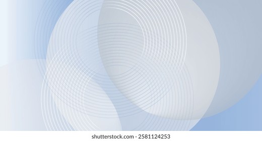 Abstract blue modern background with circle elements. smooth gradient dot