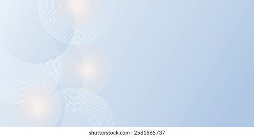 Abstract blue modern background with circle elements. Digital technology concept. vector illustration art