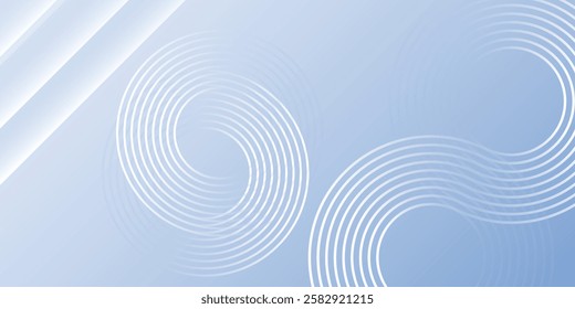 Abstract blue modern background with circle elements. Digital technology concept. Suit for cover, banner, brochure etc.